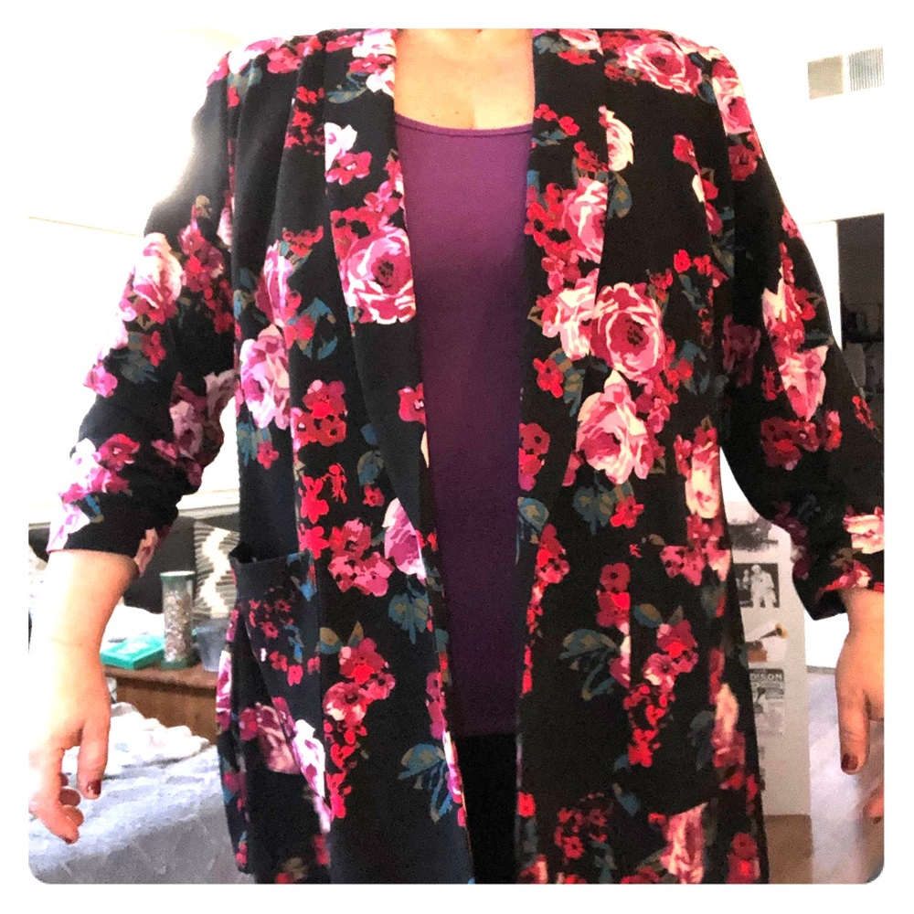 Floral blazer